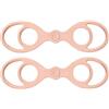 Generico Bande Elastiche con Maniglie Cinghie Elastiche in Morbida Regolabili a 3 | Bande di Resistenza da Donna per Palestra Yoga-Pilates Parte Alta e Bassa Braccia Spalle Schiena Petto Gambe Cavi