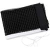 HAVIRI Rete Ping Pong 1,83 m in Nylon e Tessuto Poly Cotone, Rete da Tennis da Tavolo Nero con Bordo BiancoRete di Ricambio Resistente Accessori Tennis da Tavolo Facile da Installare