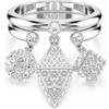 SWAROVSKI ANELLO DEXTERA MIS.58 BIANCO, PLACCATURA RODIO 5709843