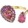 SWAROVSKI ANELLO SUBLIMA OPEN, ROSSO E ORO 60