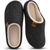 Coswind Pantofole Uomo Invernali Calde Feltro Ciabatte Casa in Memory Foam | Fodera in Sherpa, Calzata Ampia, Morbide & Comode Slippers, Lavabile in Lavatrice, Antiscivolo, Interno/Esterno, Regali