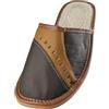 APREGGIO Pantofole da uomo Light Light Naturale 100% Pelle Naturale Prodotto Fatto a mano Suola flessibile Comfort Morbida