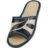 APREGGIO Pantofole da Donna Pelle Suola in Gomma Confortevole Prodotto 100% Naturale Fatto a Mano