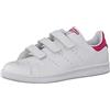 adidas Originals Stan Smith CF C - Scarpe per bambini, unisex, multicolore (Ftwr White/Ftwr White/Bold Pink), taglia 35