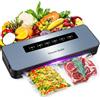Dictien Macchina Sottovuoto Alimenti Automatica per Secchi che Umidi alimenti | Macchina Sottovuoto Alimenti, Vacuum Sealer Professionale con 20 Sachetti Sottovuoto e Tubo Sottovuoto