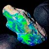 AK GEMS AND JEWELLERY Opal Crudo, Etiope Naturale fire Opal rough , Nero Opal gemstone 7.5 KT 22x11 MM