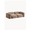 Windsor & Co Divano componibile 3 posti in velluto Roger, larg. 250 cm - Beige