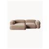 Windsor & Co Divano angolare componibile 3 posti in velluto Roger - Beige