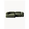 Windsor & Co Divano angolare componibile 3 posti in velluto Roger - Verde