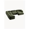 Windsor & Co Divano angolare componibile 5 posti in velluto Roger - Verde