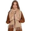 maamgic Sciarpa Donna Invernale Tinta Unita Cotone Calda Stola Idea Regalo | morbida al tatto come il cashmere, delicata sulla pelle, con frange, stola, oltre 20 colori, idea regalo