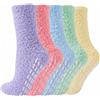 Hocerlu Calze Pelose Donna, 5 Paia Calzini Termici Antiscivolo, EU 35-42 | Calzini Termici Donna, Pelosi Morbido per Casa e Sono, Alta Elasticità Caldi e antiscivolo per Carino Regalo