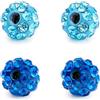 Rajnard 1,6/1,2/1,0/0,8 Millimetri Piercing Palle in Acciaio Inox e Argilla Sostituzione Palle Piercing per 14g 16g 18g 20g Filo Corpo Piercing Gioielli (2,5/3/3,5/4/5/6/8mm) Argento Rosa Viola Blu