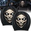 GlyndraPetal 2 Copri Poggiatesta Auto Halloween Decorazioni Horror Divertenti | Addobbi Atmosfera Inquietante con Motivo Demone Stampa Nitida, Tessuto Setoso e Bordo Elastico per una Vestibilità Stabile