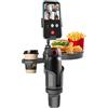 FLAIDO 2025 Upgrade Car Cup Holder Tray - Espandibile Vassoio per Cibo da Auto | Portabicchieri Multifunzione Rimovibile con Supporto Telefono | Portabicchieri Regolabile per Viaggi in Auto