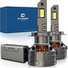 D-Lumina Lampadina H7 LED Canbus 160W 30000LM,Chip CPS 6500K 500% Brillante | Funziona Sia Per Con Lenticolari Che Senza Lenticolari,Raffreddamento con Tubo di Rame Spesso,LED Lampada Luci,2 pezzi