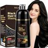 JELMOK Black Hair Dye Shampoo 3 in 1, 500ML Colorante Nero per Donna Uomo, Colorante Capelli Istantaneo, Shampoo Capelli Colorati,Hair Color - Naturale-per Capelli per Donna Uomo (Nero)