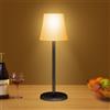 Suright Lampada da Tavolo Senza Fili con 3 Modalità Color+RGB | Lampada da Comodino Ricaricabile Luminosità Regolabile, IP54 Impermeabile per Ristorante, Camera da Letto, Bar