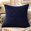B O S A L O N I Federa Cuscino 45x45 cm BOSALONI HOME Atelier Collection, Copricuscino Decorativo Jacquard a Quadretti con Zip Nascosta, Fodera Elegante per Divano, Letto e Salotto Moderno (Blu Imperiale)