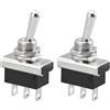 Heschen interruttore a levetta kn3d 102 On/Off (ON/ON) Interruttore SPDT 25 a 12 V 3 Pin latch per auto, 2 pezzi