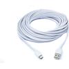 SYSTEM-S Cavo USB 2.0 100 cm da spina micro B a spina tipo A, bianco