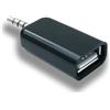 System-S Adattatore AUX a USB, con connettore jack da 3,5 mm a porta USB-A, colore nero | SYSTEM-S