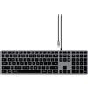 Merkloos Tastiera cablata - Layout QWERTY US - Con retroilluminazione - Tastierino numerico - USB-C