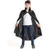 Ciao Mantello con bavero per travestimento (Taglia unica bambino), nero