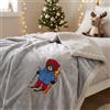 BenasciuttiCasa Plaid da Divano in Sherpa Joy Bear 120x160 grigio + Borsa Feltro
