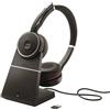 Jabra Evolve 75 SE Cuffie Stereo Wireless - Bluetooth, Supporto incluso, Ottimizzato per Microsoft Teams, Stereo, Nuova edizione