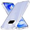 Pnakqil Cover Compatibile con Google Pixel 9a,Custodia per Telefono in Silicone Antiurto Trasparente,Morbida in Silicone TPU Anti-Graffio Chiaro Protettiva Case per Google Pixel 9a
