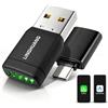 LINGHUANG Adattatore Carplay Wireless & Mini Adattatore Android Auto Wireless | Converte il Cavo in un Senza Fili, Plug & Play, Connessione Veloce e Stabile, Compatibile con iOS 10+ & Android 11+