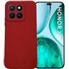 KEJI Cover in TPU, Morbido Custodia Cover Slim Anti Scivolo Custodia Protezione Posteriore Antiurto per Honor X8c (ROSSO)