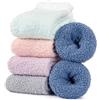 Hocerlu Calze Termiche Donna, 5 Paia Calzini Invernali Pelosi EU 35-41 | Calzini Termici Donna, Pelosi Morbide per Casa e Sonno, Alta Elasticità Caldi per Carino Regalo