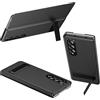 BaiFu per custodia Samsung Galaxy Z Fold3 con supporto ammortizzante invisibile, Chiusura magnetica, Anti-impronta, Cover per pelle PU per Samsung Z Fold 3-Nero