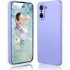 DESSEN Cover per OnePlus Nord CE5 5G - Liquido Silicone Custodia Antiurto Protezione Case Sottile e Morbida TPU Bumper con Fodera Microfibra Antigraffio, Viola