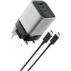 CUKTECH 10 Caricatore 120W, 3 Porte (2 USB-C + 1 USB-A) | Doppio USB-C con Xiaomi HyperCharge 120W, Spina Pieghevole per MacBook, iPhone, Samsung, Xiaomi
