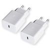 Kayshow Caricatore USB C da Muro, 2-Pack Caricabatterie Alimentatore Presa USB di Tipo C Porte, Spina per Samsung Galaxy S10+, S9+, S8+, S8 S9 S10 Plus, S10e, A50, A51, A34, A20, A20e, Z Flip3, Z Fold2 5G