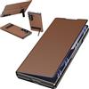 BaiFu per custodia Samsung Galaxy Z Fold6 con supporto ammortizzante invisibile, Chiusura magnetica, Anti-impronta, Cover per pelle PU per Samsung Z Fold 6-Marrone