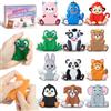 Kizmyee 12 Pezzi Fidget Toys Pietra Sensoriale, Sensoriali in Silicone per Bambini | Sensoriali Antistress per Bambini e Adulti, Giocattoli Sensoriali con Texture Animali, Sensory Toys per Ansia, ADHD, Autismo