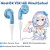 FENGRU NiceHCK YDX HiFi Auricolare cablato Driver dinamico da 14,8 mm Auricolare in-ear Monitor 0,78 Cavo staccabile da 2 pin Microfono Gioco musicale IEM