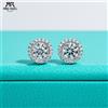 ANU JEWEL AnuJewel 1cttw D Colore Taglio rotondo Moissanite Diamante Orecchini in argento sterling 925 per commercio all'ingrosso di gioielli da donna