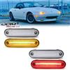 iJDM 2 pezzi per 1990-2005 Mazda Miata MX-5 indicatore laterale indicatori di direzione/luci di guida/luci di parcheggio, lampade di segnalazione laterali OEM 12V