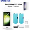 SAMSUNG 2PCS Pellicola protettiva originale per schermo Samsung Galaxy S23 Ultra S23Ultra Pellicola protettiva frontale per cristalli liquidi originale EF-US918