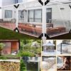 NONE Teloni trasparenti in PVC resistente, telo trasparente, resistente, impermeabile, antipolvere, antivento, con occhielli e corde per patio