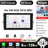 Hizpo Autoradio Android 14 con Schermo QLED da 9'' Carplay 4G 2Din per VW MQB Polo Plus T-Cross Zoals T-Kruis T-Roc Tharu Sagitar BT