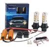 ASLENT Ba15s BAU15S 1156 P21w Py21w S25 T20 W21W WY21W 7440 7440NA Luce di marcia diurna Indicatore di direzione Kit DRL doppia modalità Bianco Ambra 12V