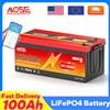 MOSEWORTH 24V 100Ah LiFePO4 Batteria Al Litio Ferro Fosfato Batterie Bluetooth Incorporate BMS 8000+ Cicli Per Barca Solare