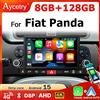 Aycetry Autoradio Android 15 Wireless 7'' Carplay per Fiat Panda 2020-2023, Stereo 2 DIN con Schermo Multimediale 4G LTE