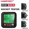 HABOTEST HT97 Tester Digitale per Prese, Rilevatore Intelligente di Tensione, Test RCD GFCI, Tester per Prese EU US UK con Ampio Display